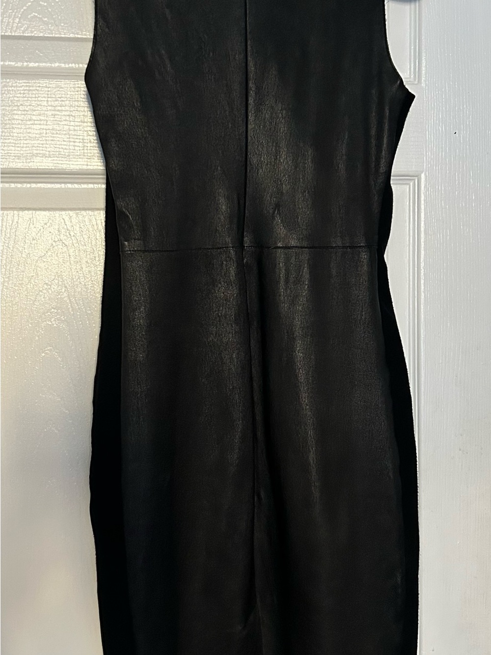 Vince Genuine Leather Sheath Dress - Picture 4 of 11